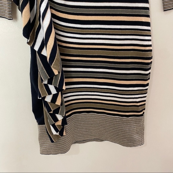 Karen Millen Asymmetrical Ruffle Fitted Dress - Picture 9 of 12